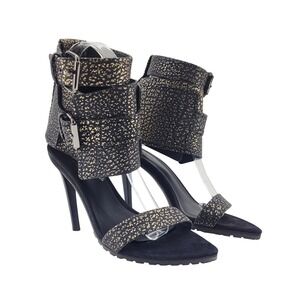 TIBI Thick Ankle Strapped Black Heeled Sandals - Size‎ 6.5